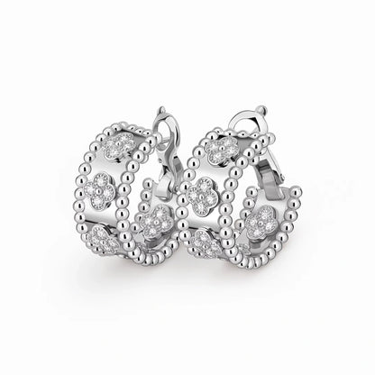 Perlee Clovers Jardin Hoop Earrings