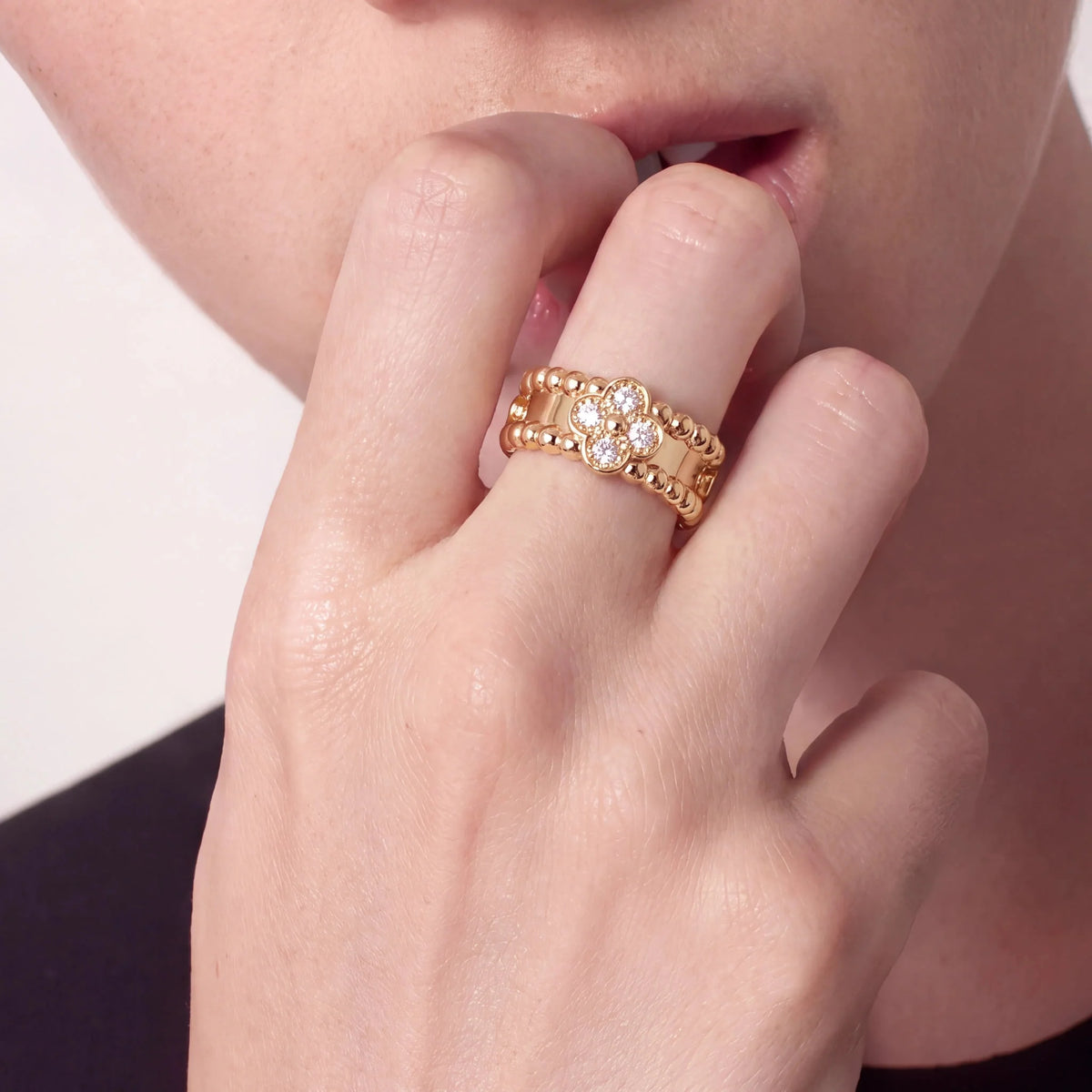 Perlee Clovers Lumiere Duo Ring
