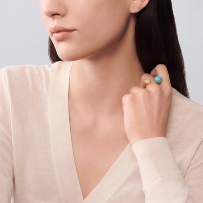 Perlee Turquoise Celestial Duo Ring