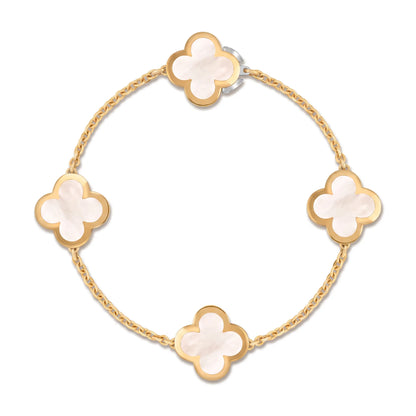 Pure Alhambra Four Motif Clover Bracelet