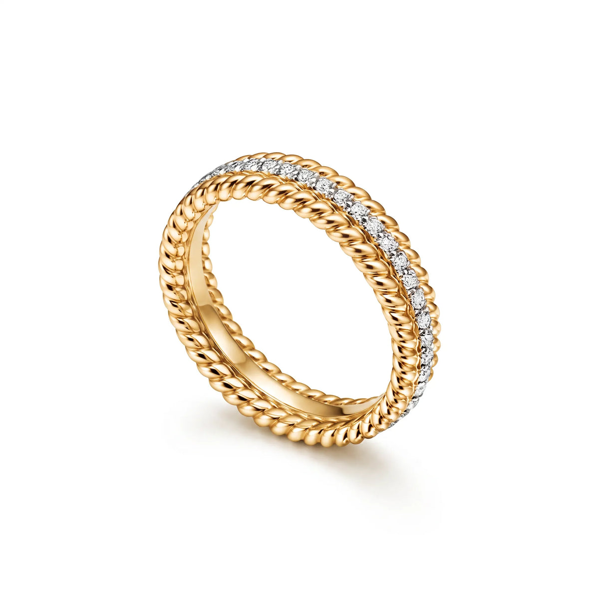 Rope Radiant Three Row Ring