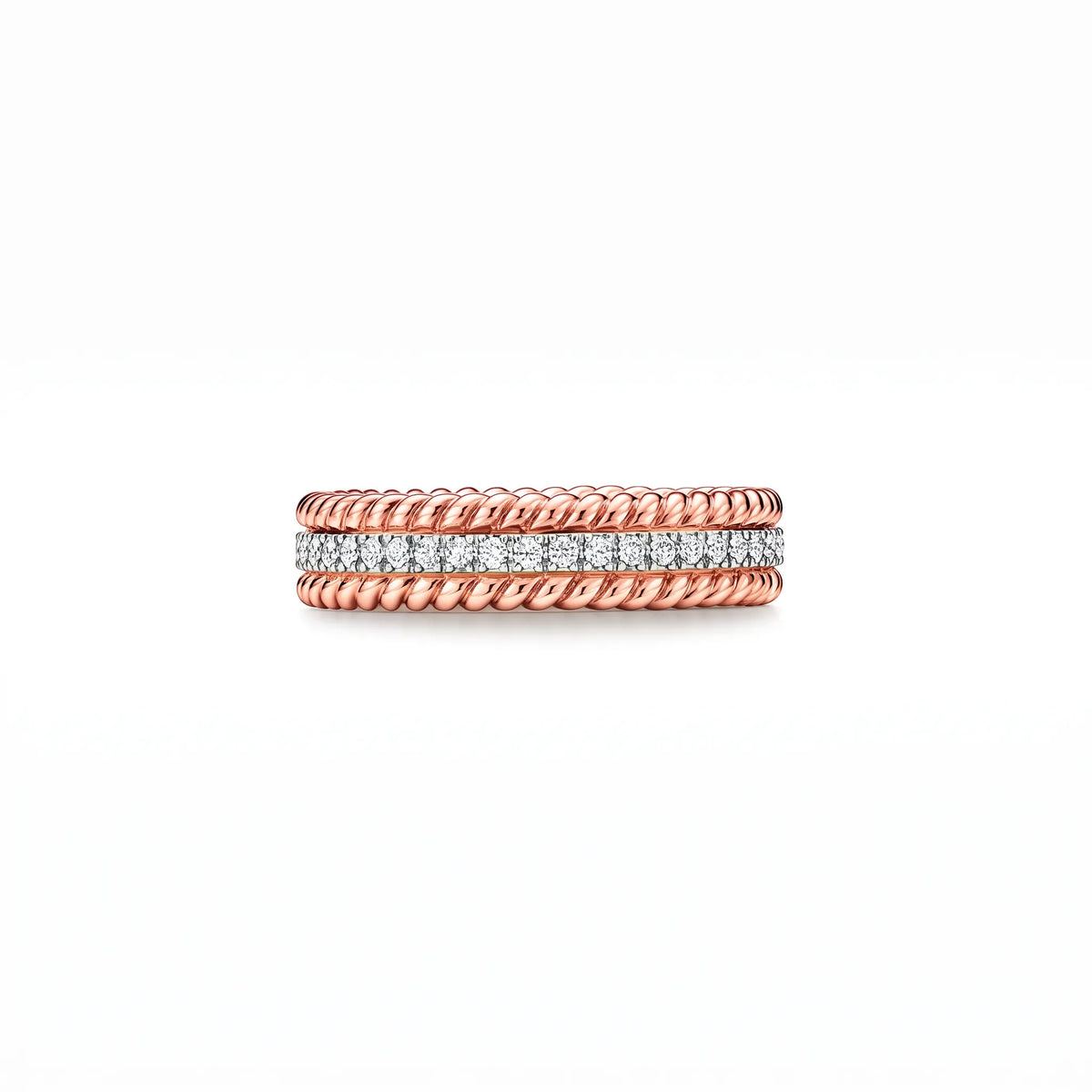 Rope Radiant Three Row Ring
