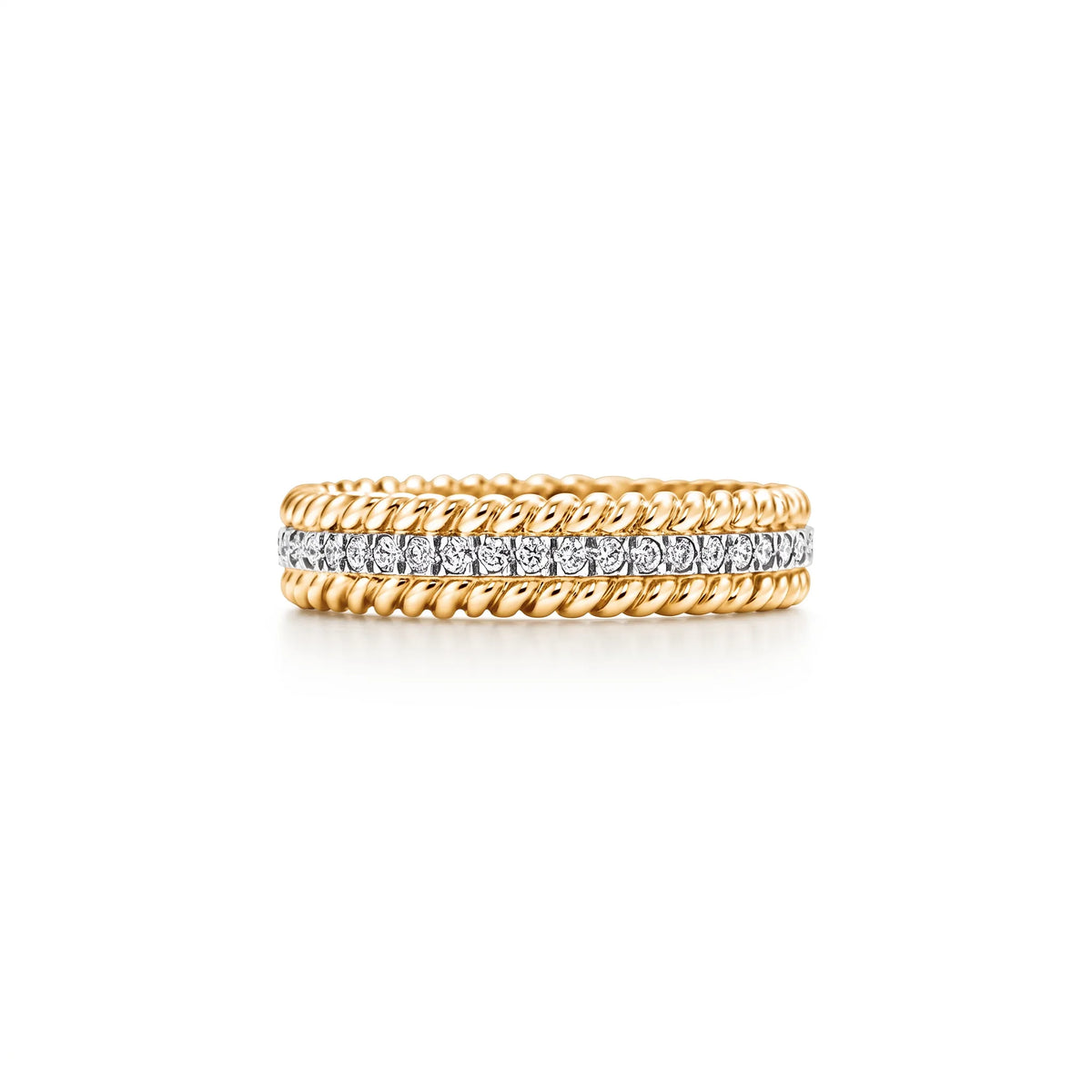 Rope Radiant Three Row Ring