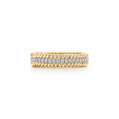 Rope Radiant Three Row Ring