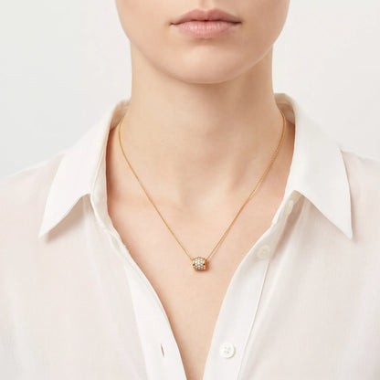 Rope Rolo Pavé Pendant Necklaces