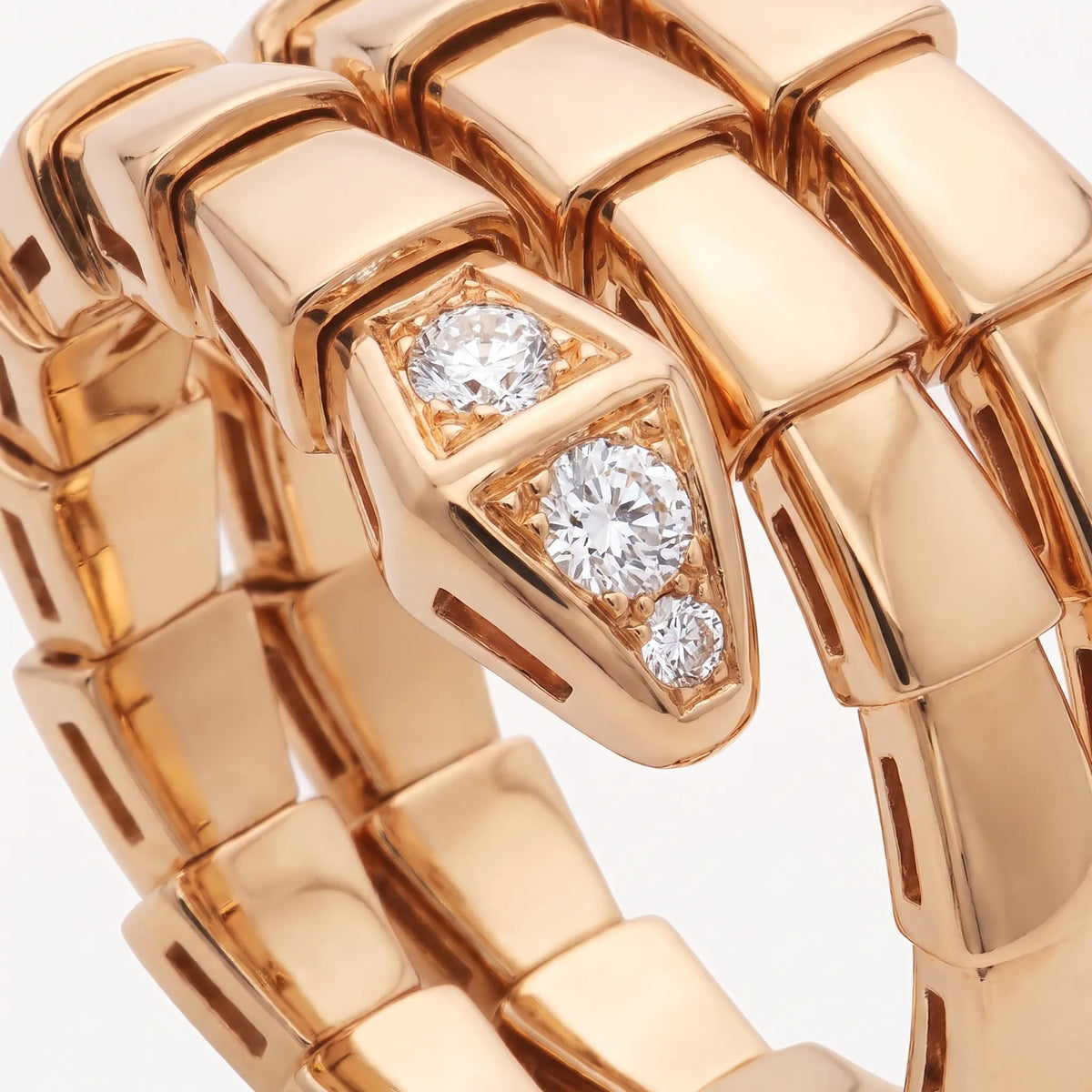 Serpenti Coiled Double Row Ring