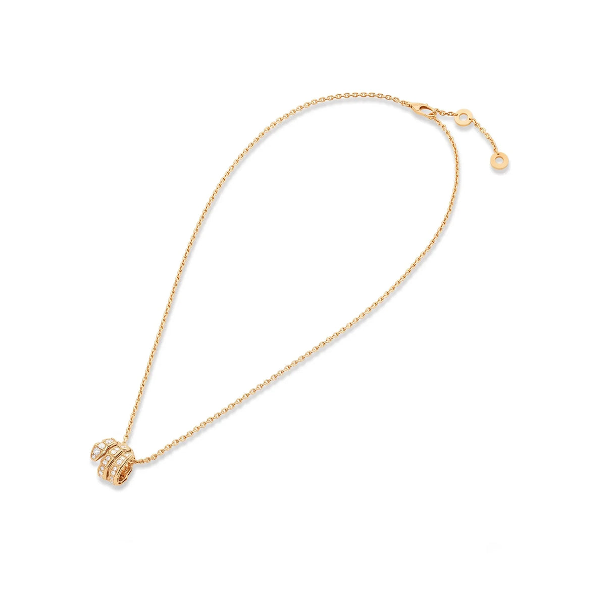 Serpenti Pave Coil Necklace