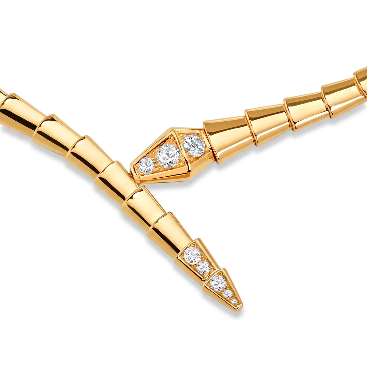 Serpenti Pave Tip Necklace