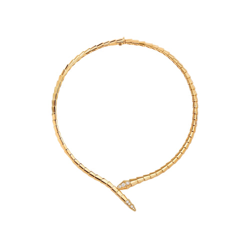 Serpenti Pave Tip Necklace