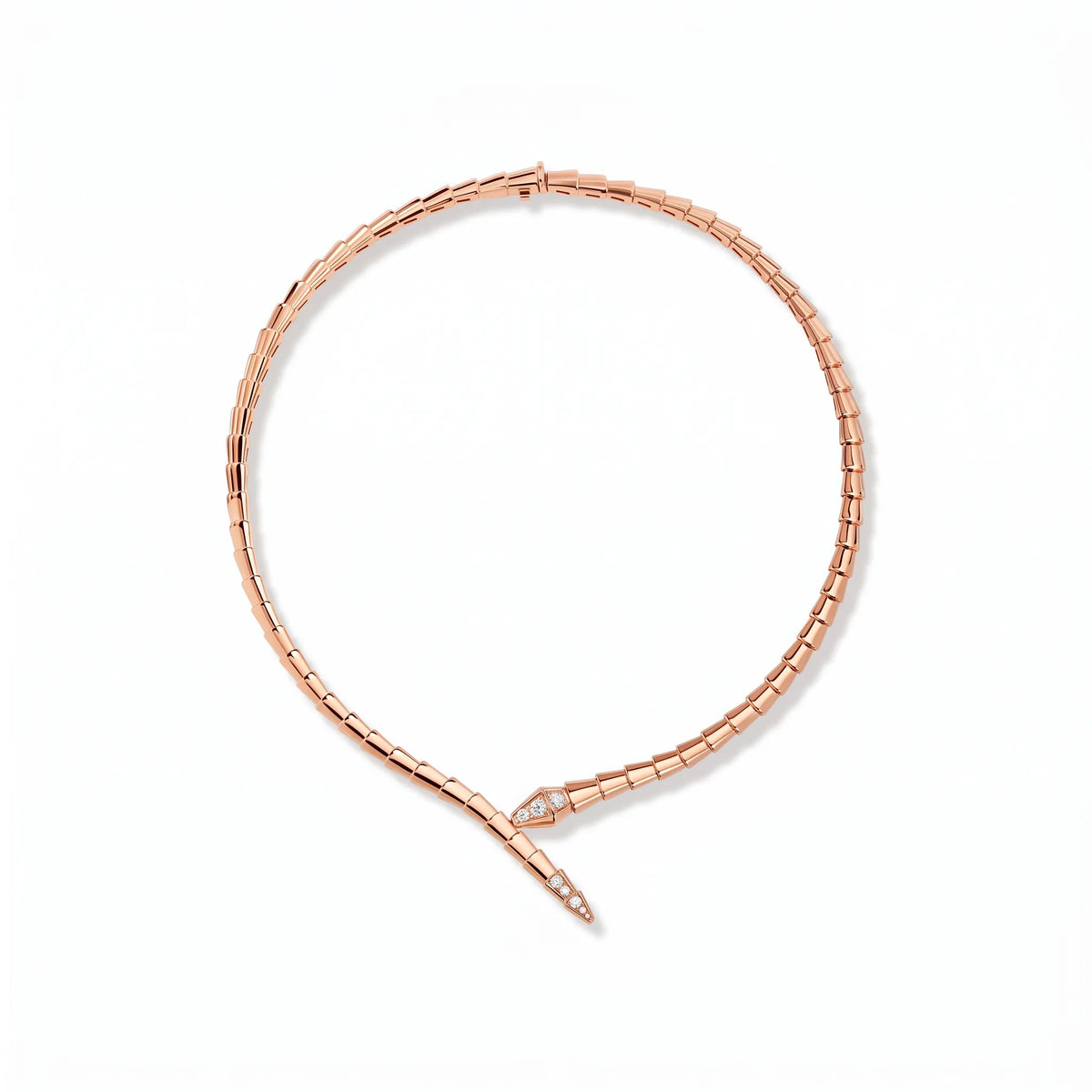 Serpenti Pave Tip Necklace