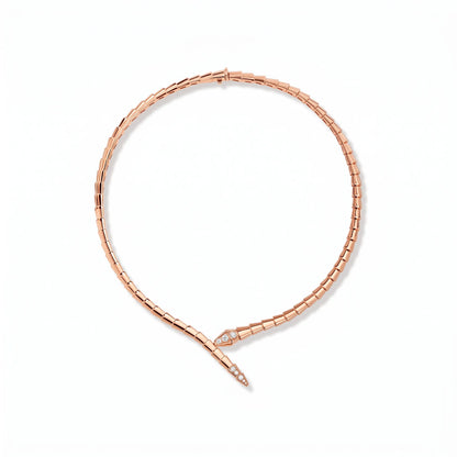 Serpenti Pave Tip Necklace