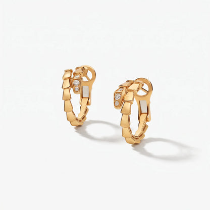 Serpenti Radiant Hoop Earrings