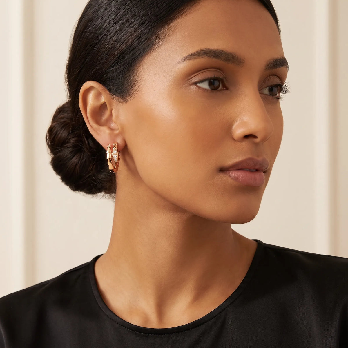 Serpenti Radiant Hoop Earrings