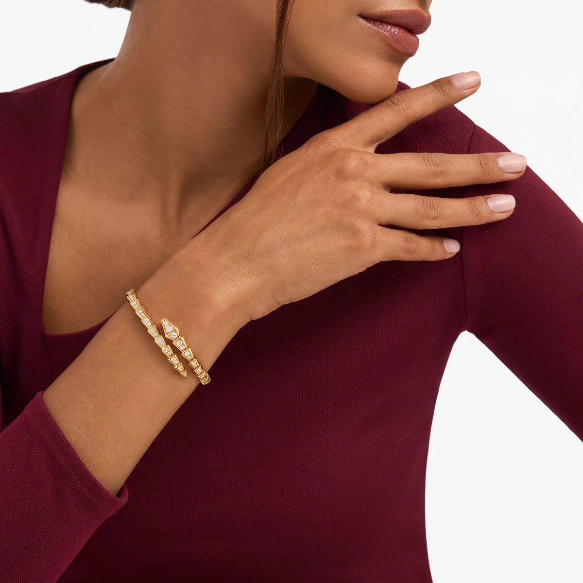 Serpenti Radiant Tip Full Pave Bracelet