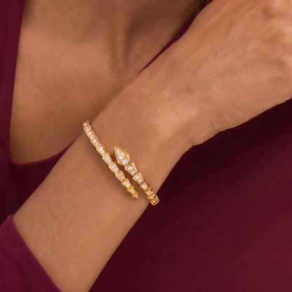 Serpenti Radiant Tip Full Pave Bracelet