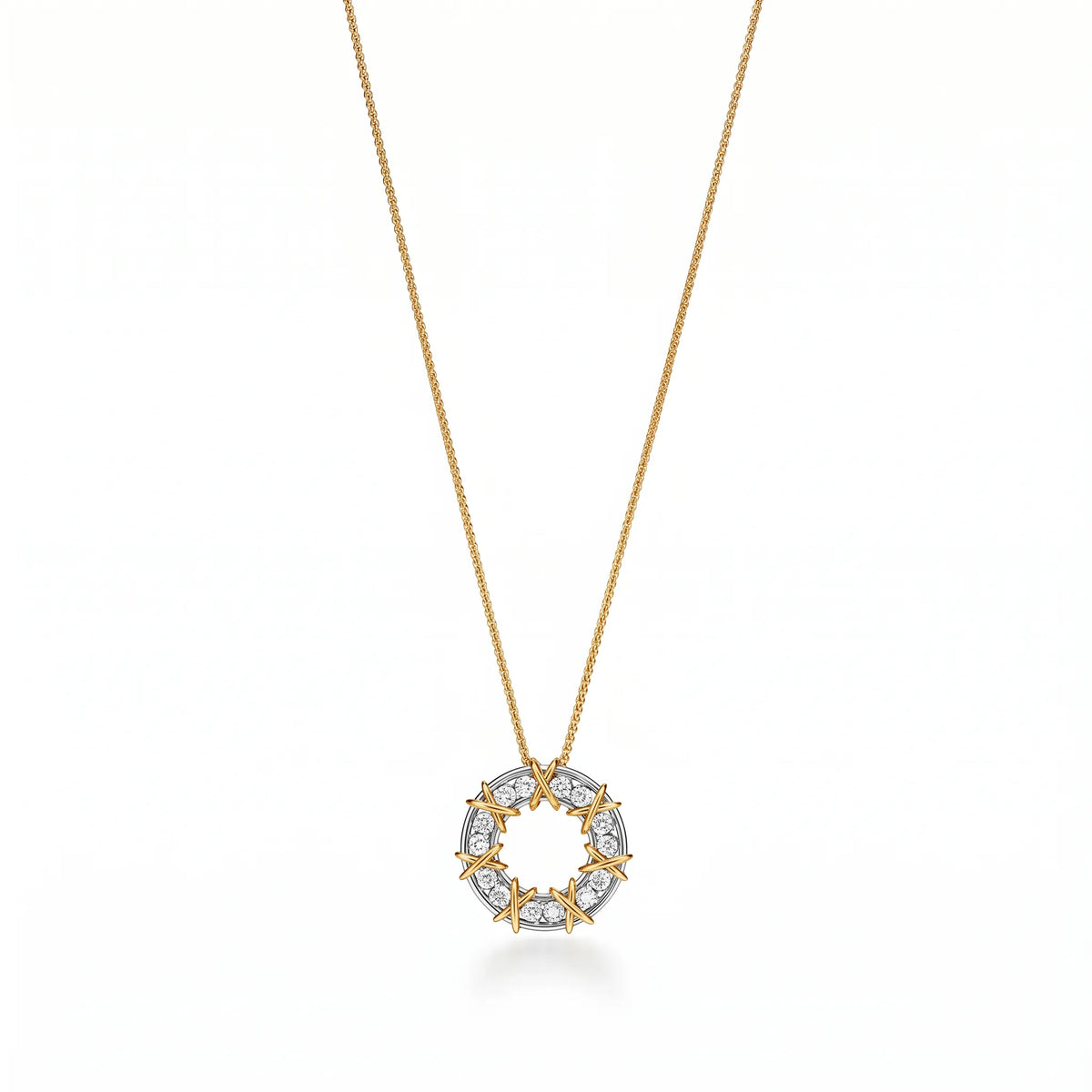 Sixteen Stone Orbit Necklace