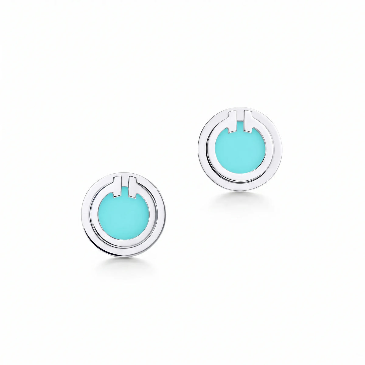 T Black Onyx Circle Earrings