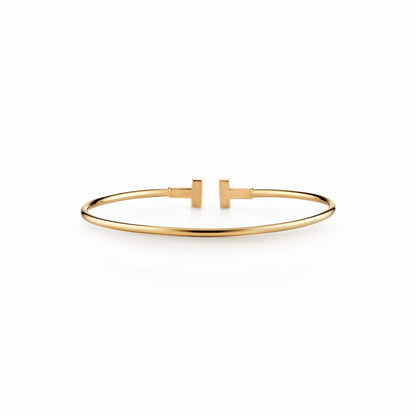 T Narrow Wire Bracelet