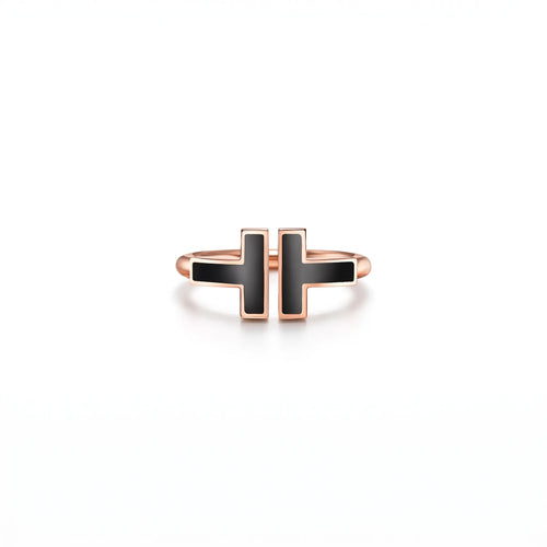 T Onyx Mirror Ring