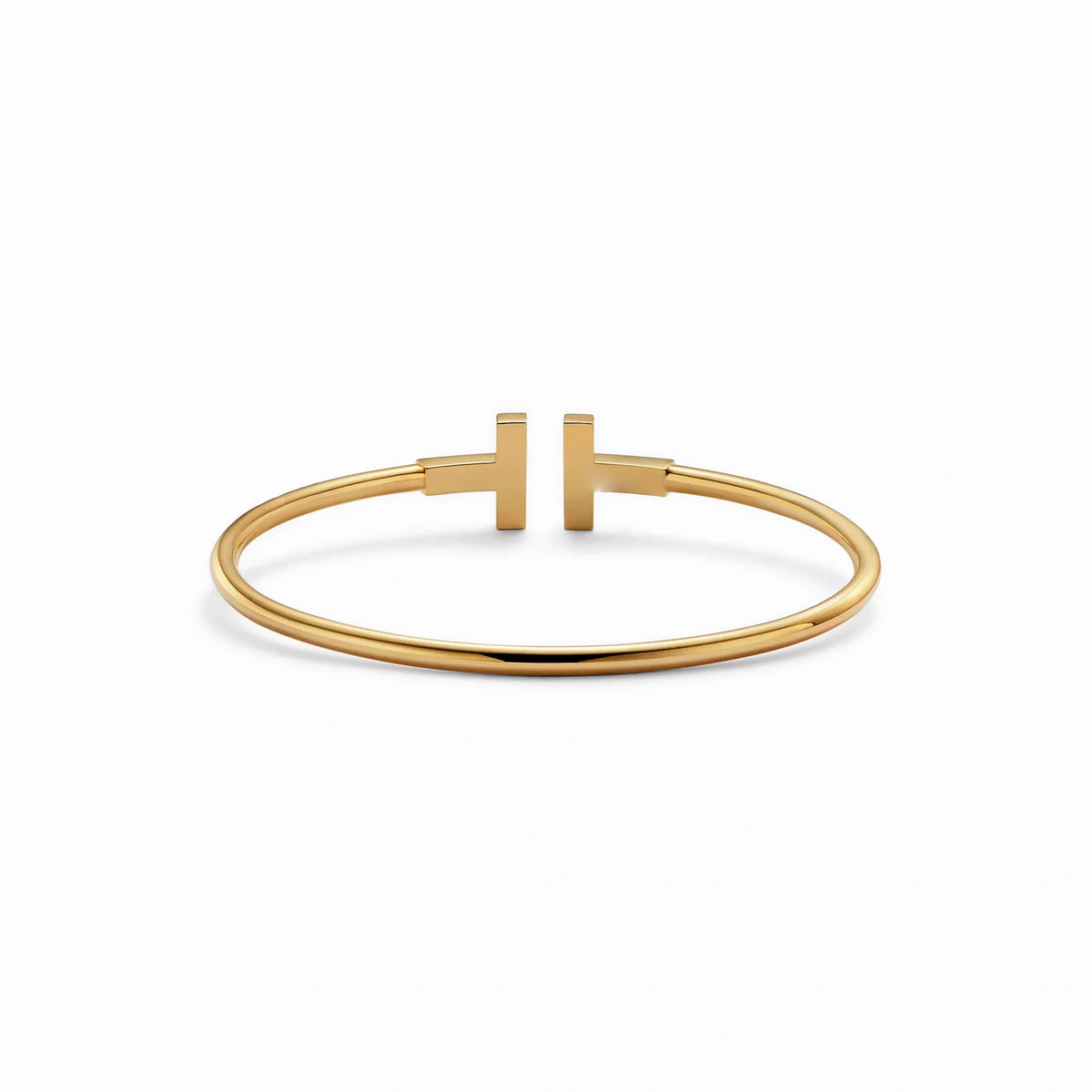 T Pave Wire Brilliance Bangle Bracelet