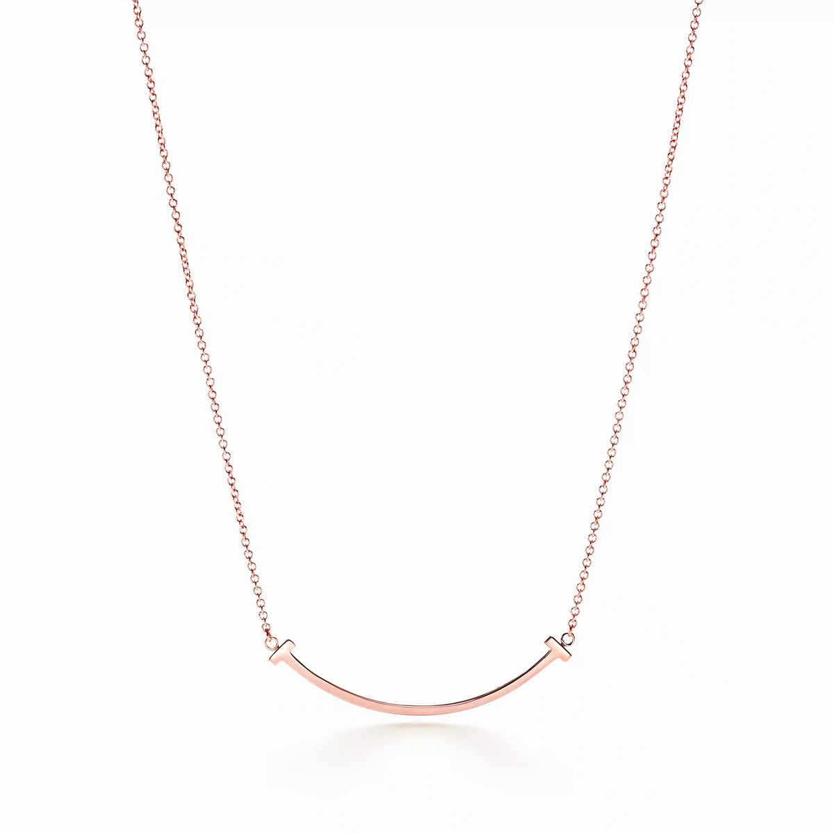 T Smile Arc Pendant Necklace