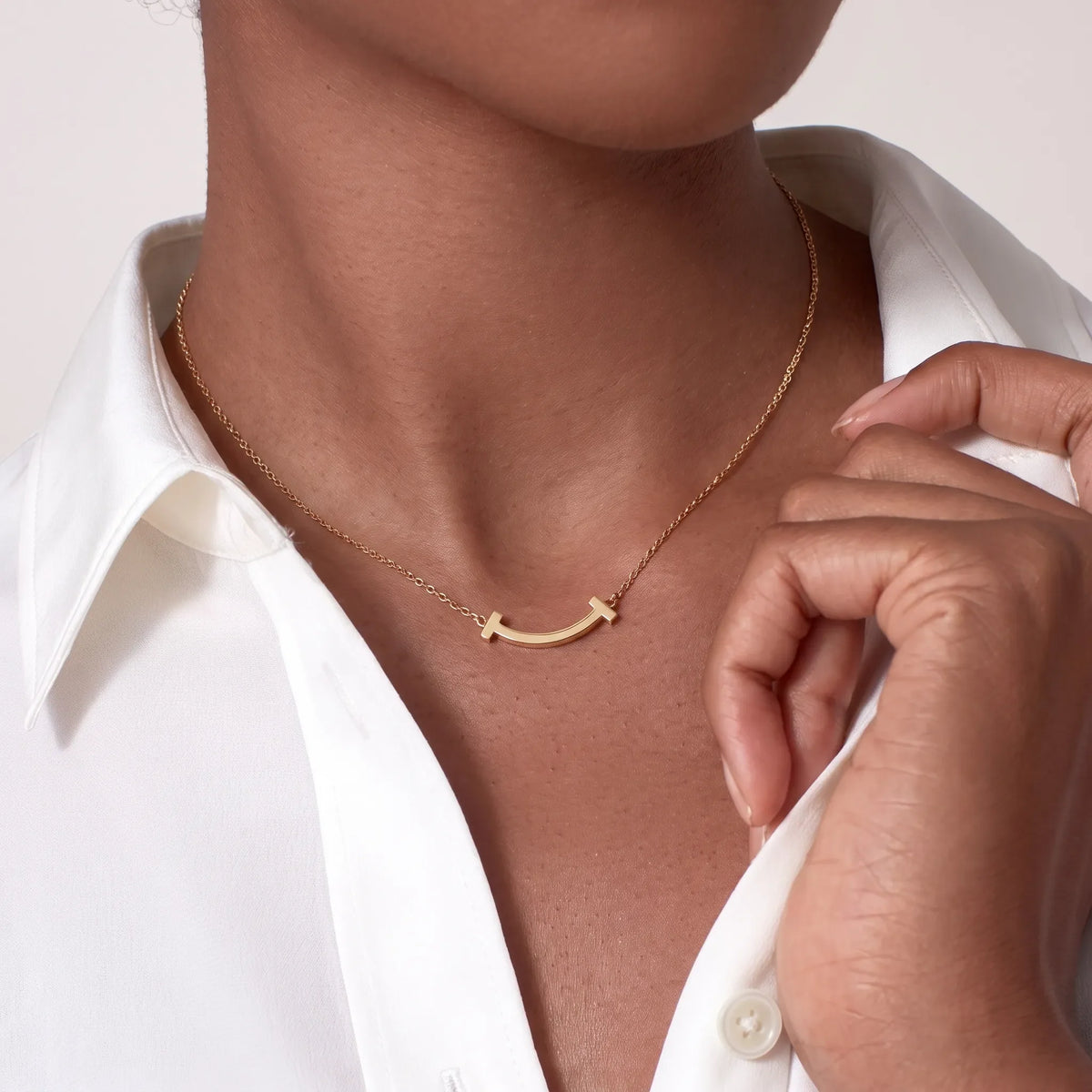 T Smile Serenite Pendant Necklace