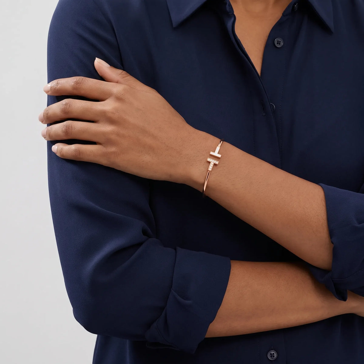 T Wire Duo Bangle Bracelet