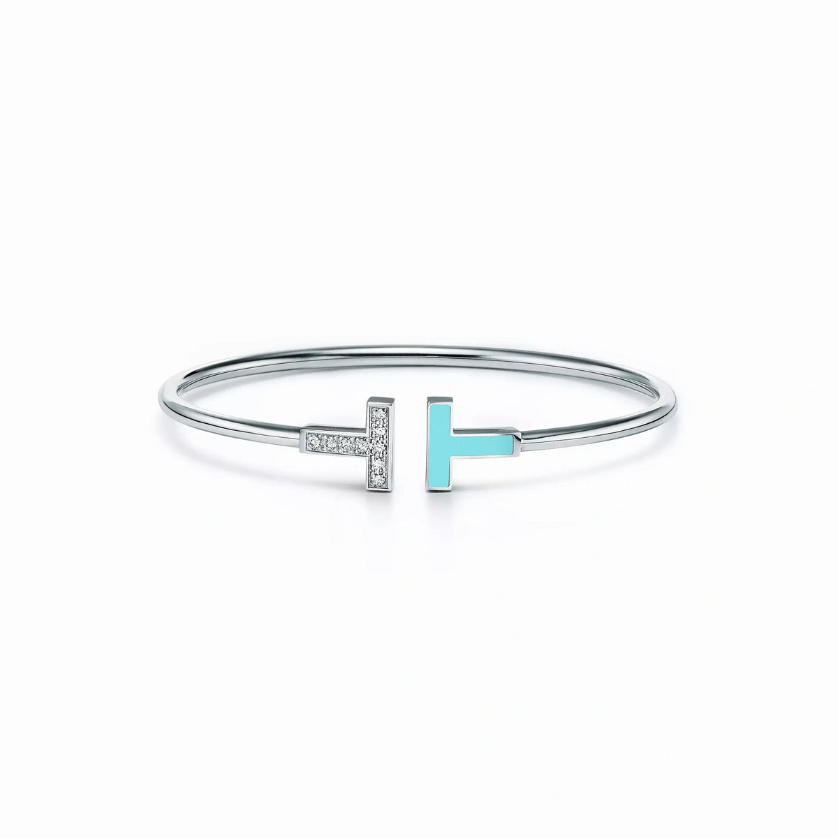 T Wire Duo Bangle Bracelet