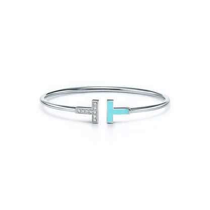 T Wire Duo Bangle Bracelet