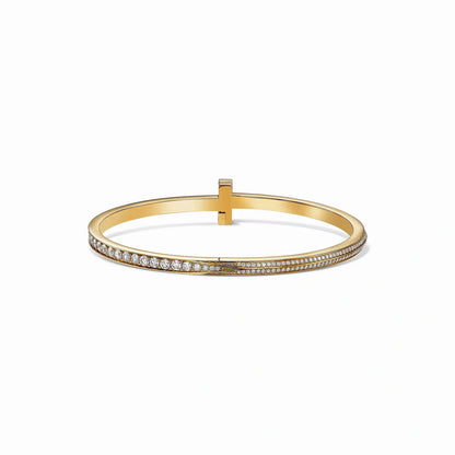 T1 Narrow Pave Radiance Bangle Bracelet