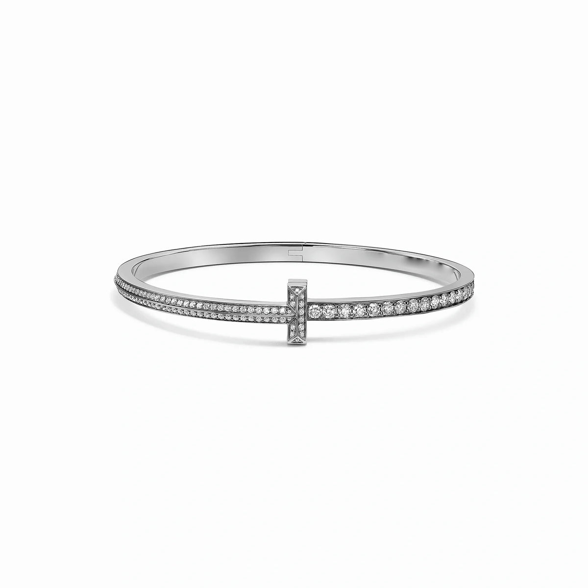 T1 Narrow Pave Radiance Bangle Bracelet
