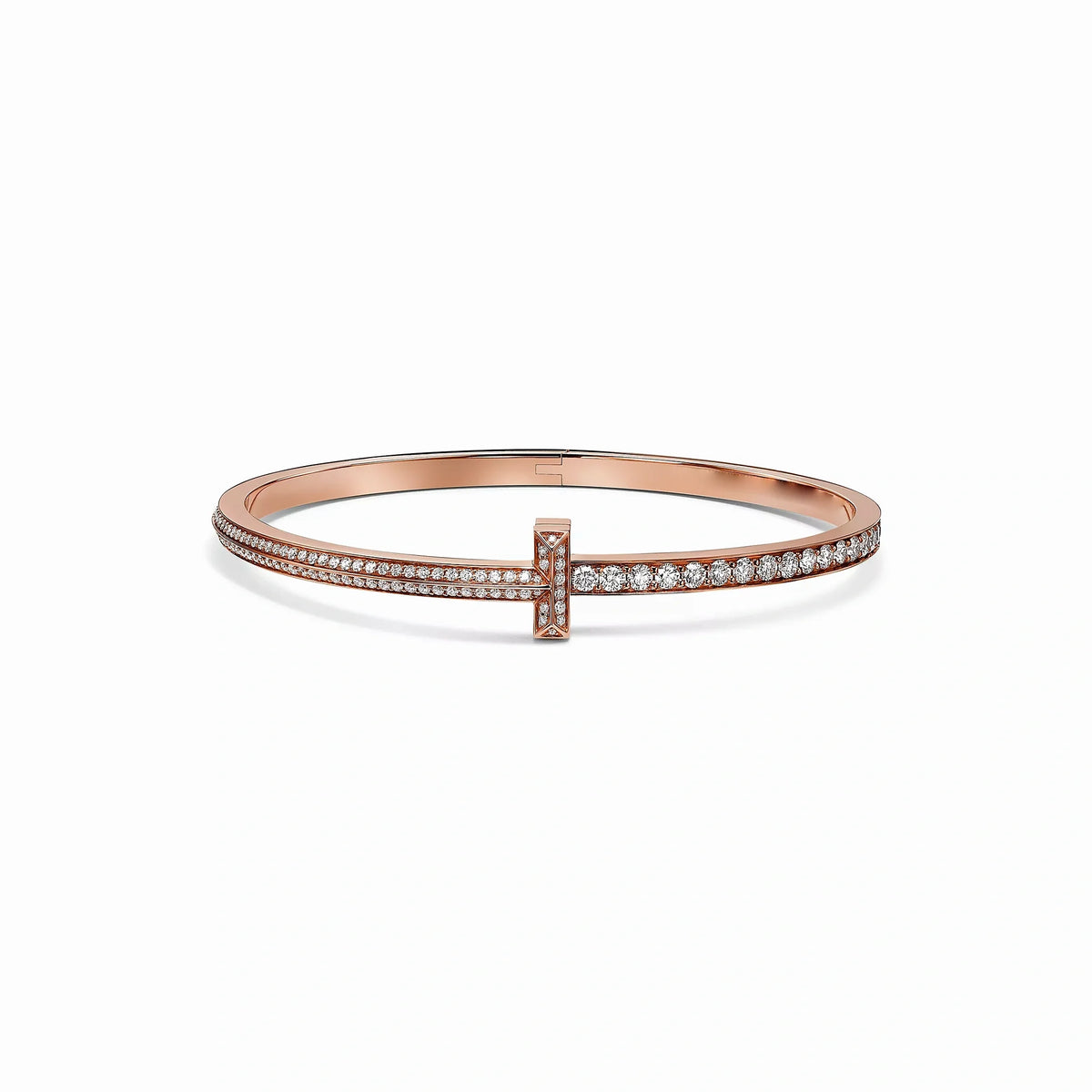 T1 Narrow Pave Radiance Bangle Bracelet