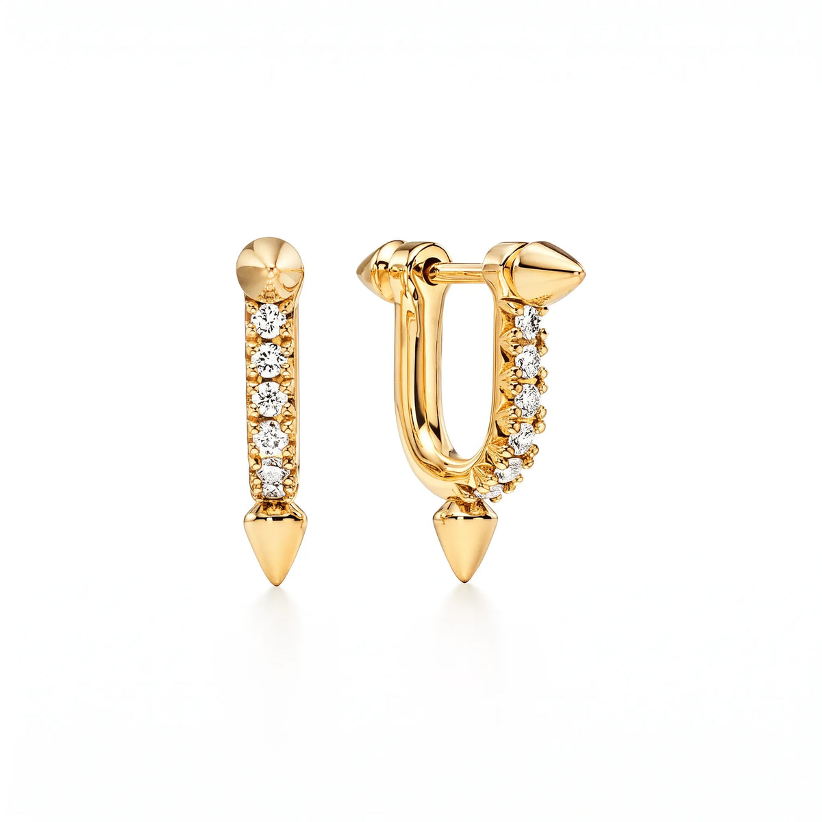 Titan Petite Spear Hoop Earrings