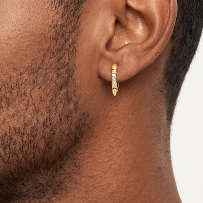 Titan Petite Spear Hoop Earrings