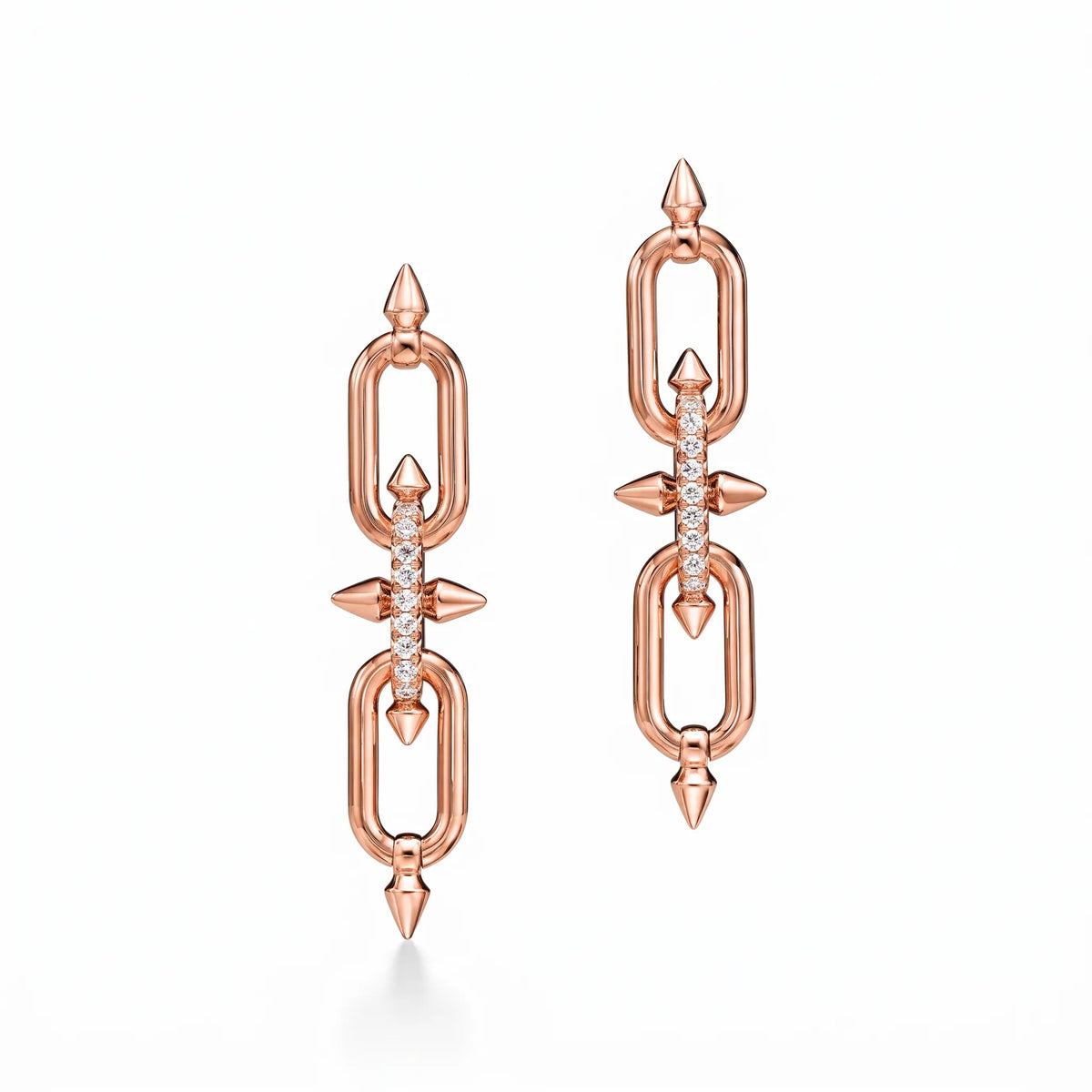 Titan Spear Link Drop Earrings