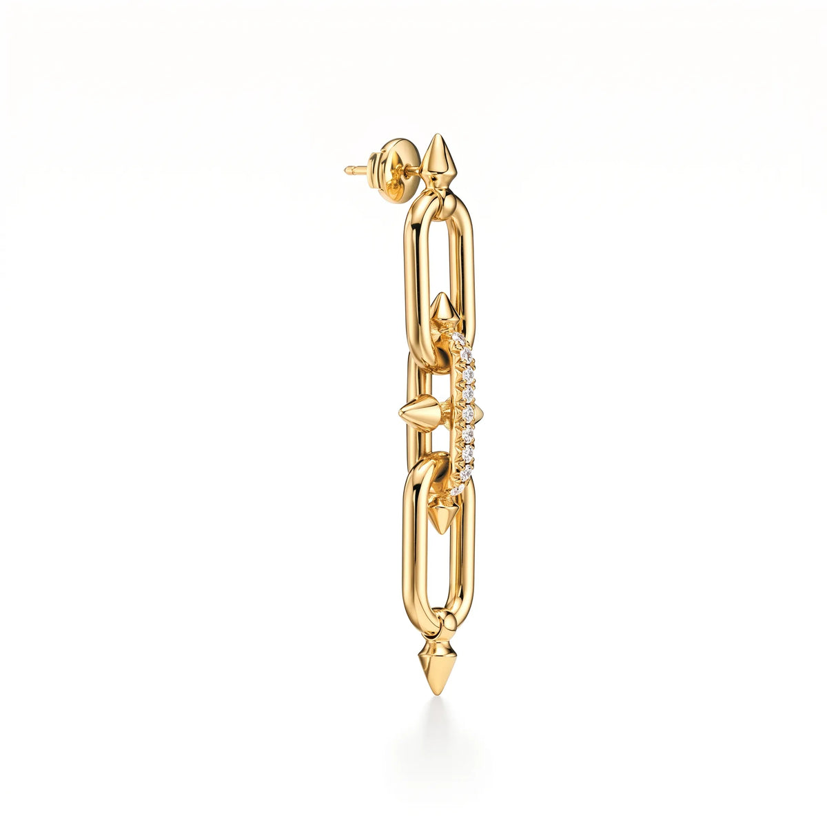 Titan Spear Link Drop Earrings