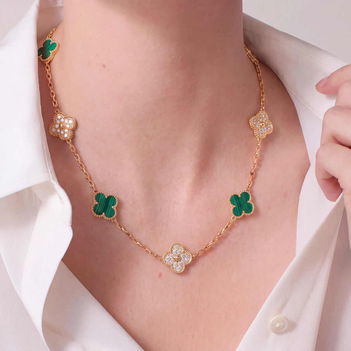 Vintage Alhambra 10 Motif Duo Necklaces