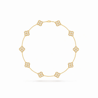 Vintage Alhambra 10 Motif Radiance Necklace
