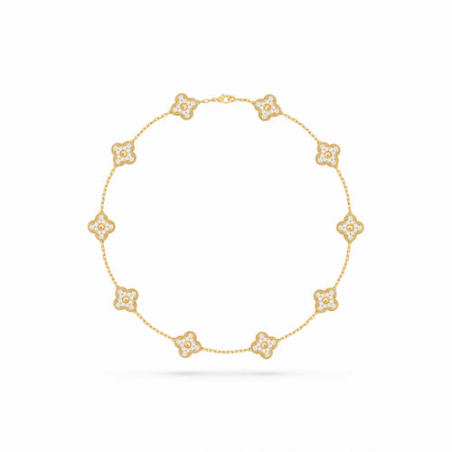 Vintage Alhambra 10 Motif Radiance Necklace