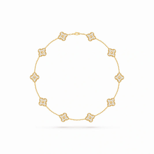 Vintage Alhambra 10 Motif Radiance Necklace