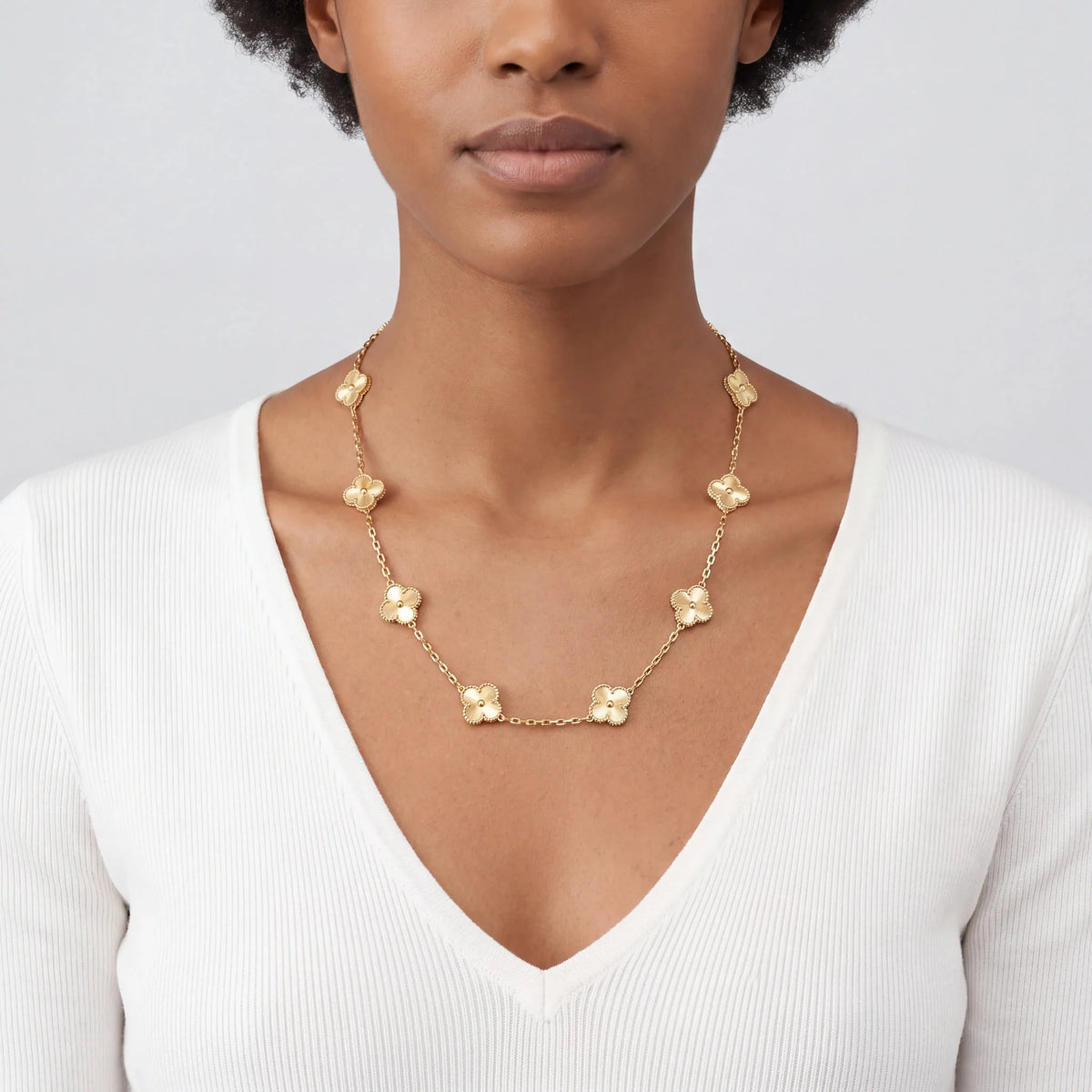 Vintage Alhambra 10 Motif Soleil Necklace
