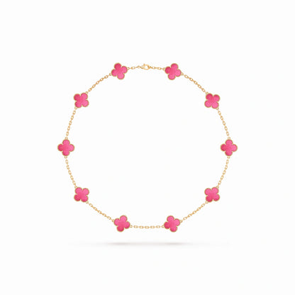 Vintage Alhambra 10 Motif Station Necklace