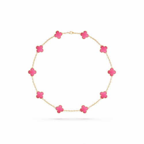 Vintage Alhambra 10 Motif Station Necklace