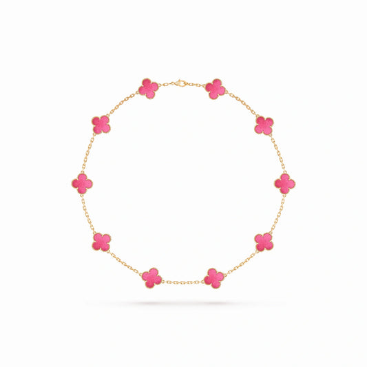 Vintage Alhambra 10 Motif Station Necklace