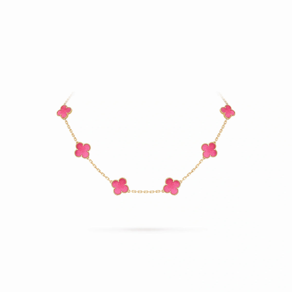 Vintage Alhambra 10 Motif Station Necklace