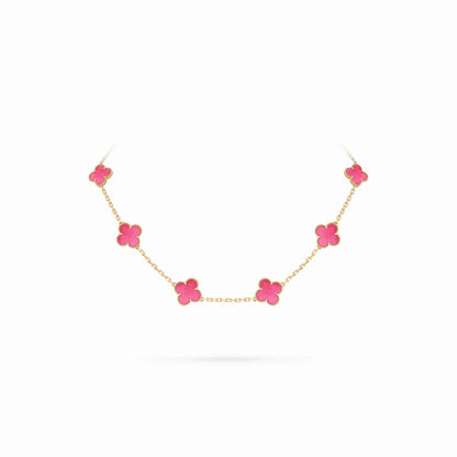 Vintage Alhambra 10 Motif Station Necklace