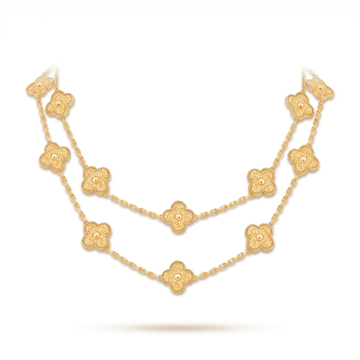 Vintage Alhambra 20 Motif Long Necklace