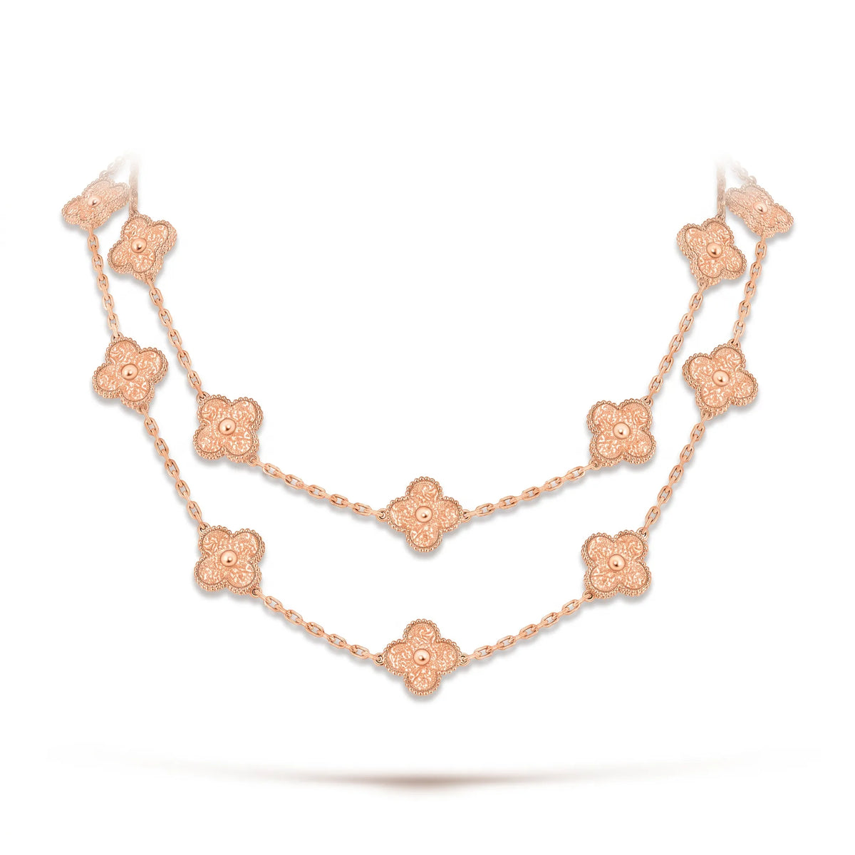 Vintage Alhambra 20 Motif Long Necklace