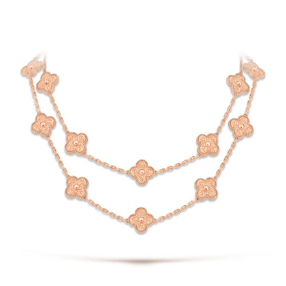 Vintage Alhambra 20 Motif Long Necklace