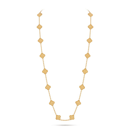 Vintage Alhambra 20 Motif Long Necklace